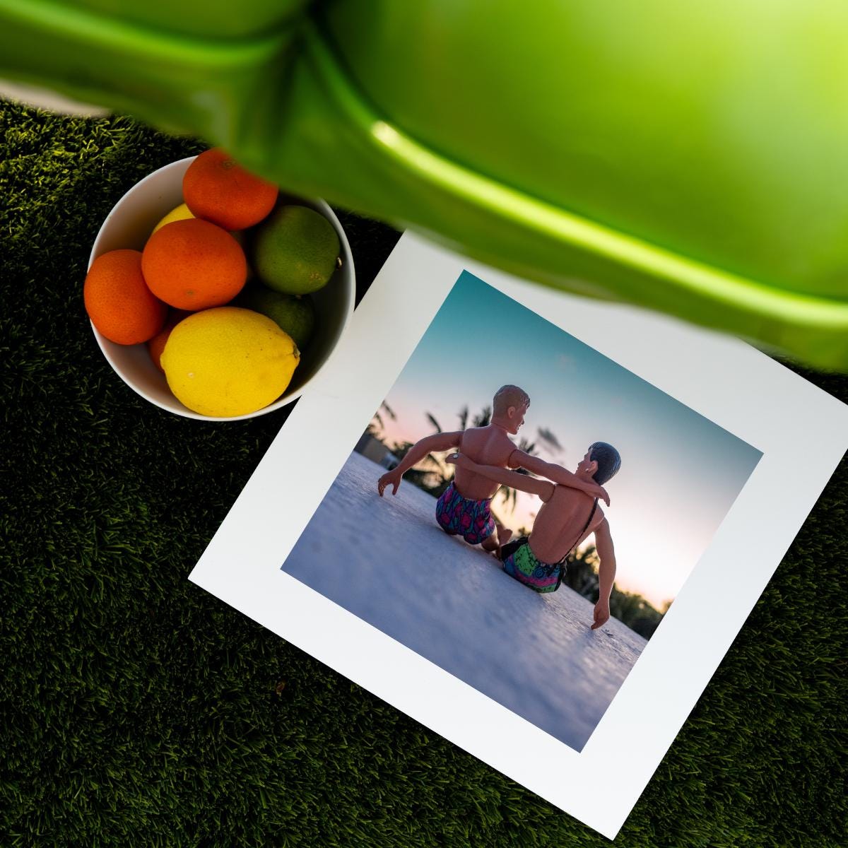 Joey McIntyre and Jordan Knight Beach Bros in Akumal Mexico Sunset Art Print