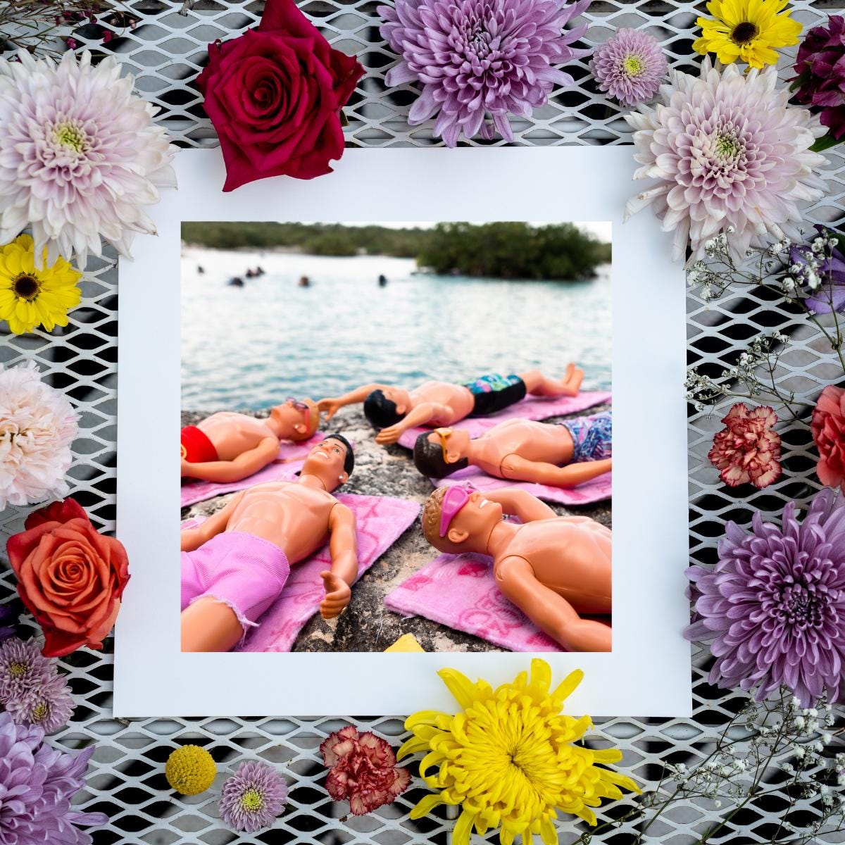 Towel Time – Rockside Relaxation with NKOTB Dolls in Akumal, Mexico, Vacation Home Decor Gift