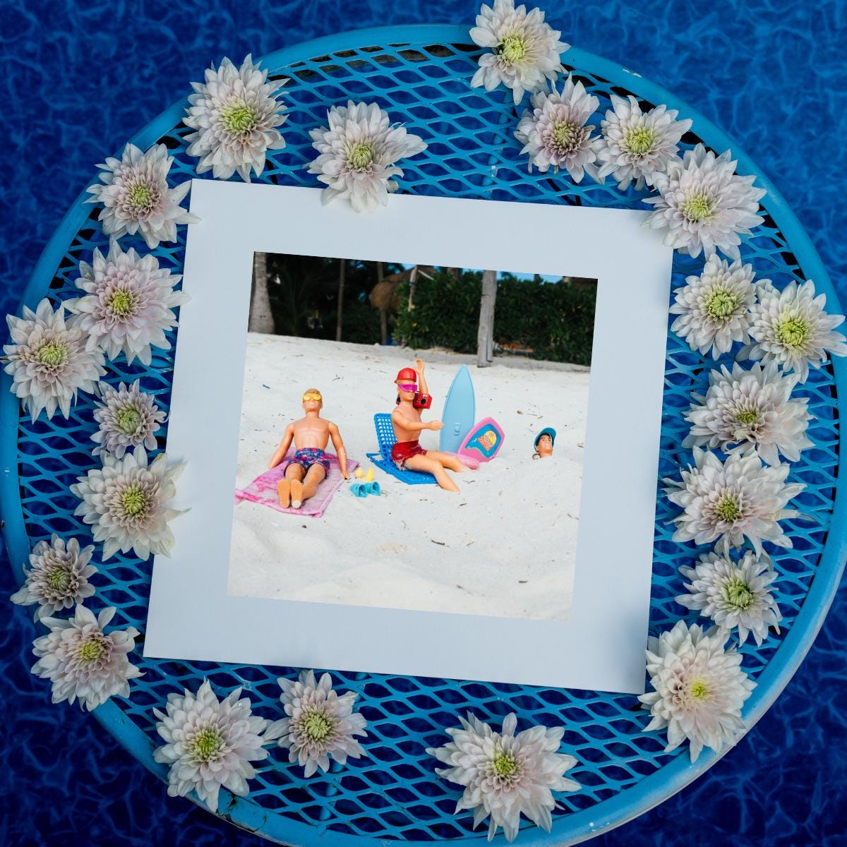 Silly Sand Schennigans – NKOTB Dolls in Akumal, Mexico, Funny Home Decor Gift