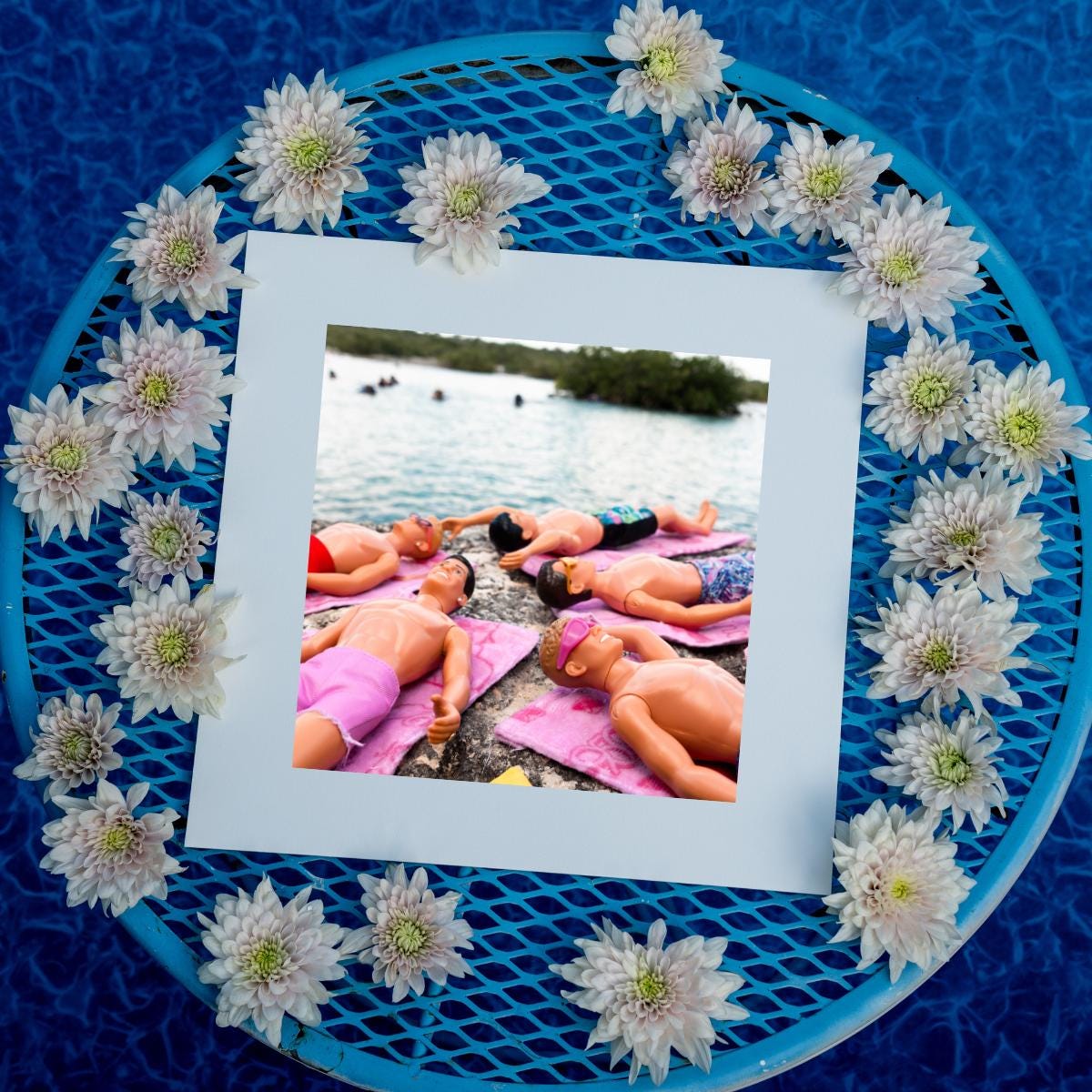 Towel Time – Rockside Relaxation with NKOTB Dolls in Akumal, Mexico, Vacation Home Decor Gift