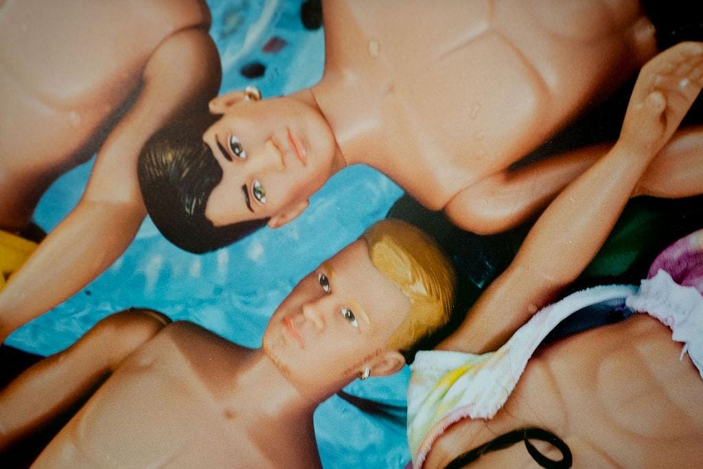 Good Times  — Nostalgic New Kids on The Block Doll Pool Art Print, Summer Birthday Gift, Unique Home Decor, 90s Aesthetic Photo