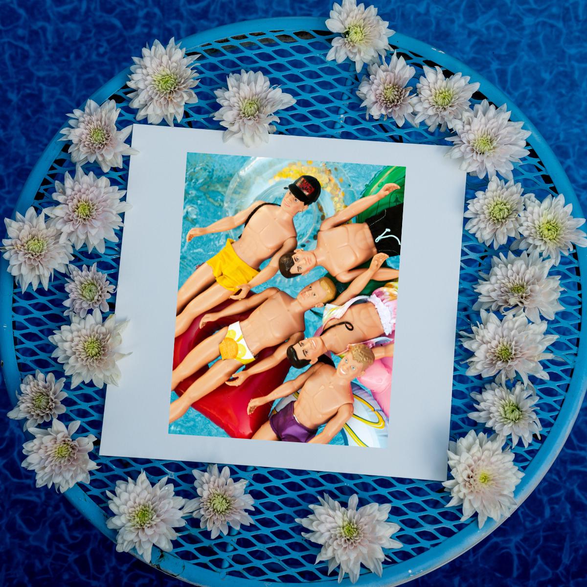 Good Times  — Nostalgic New Kids on The Block Doll Pool Art Print, Summer Birthday Gift, Unique Home Decor, 90s Aesthetic Photo