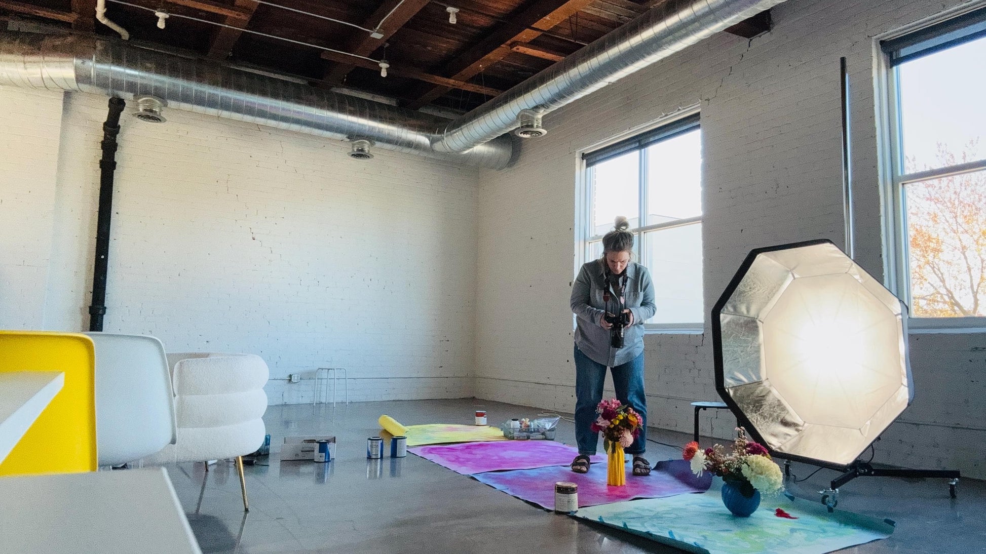 Lavender Skies - Mindfulness Chamomile Flower Photo Print, Meditation Space Wall Art, Calming Photography