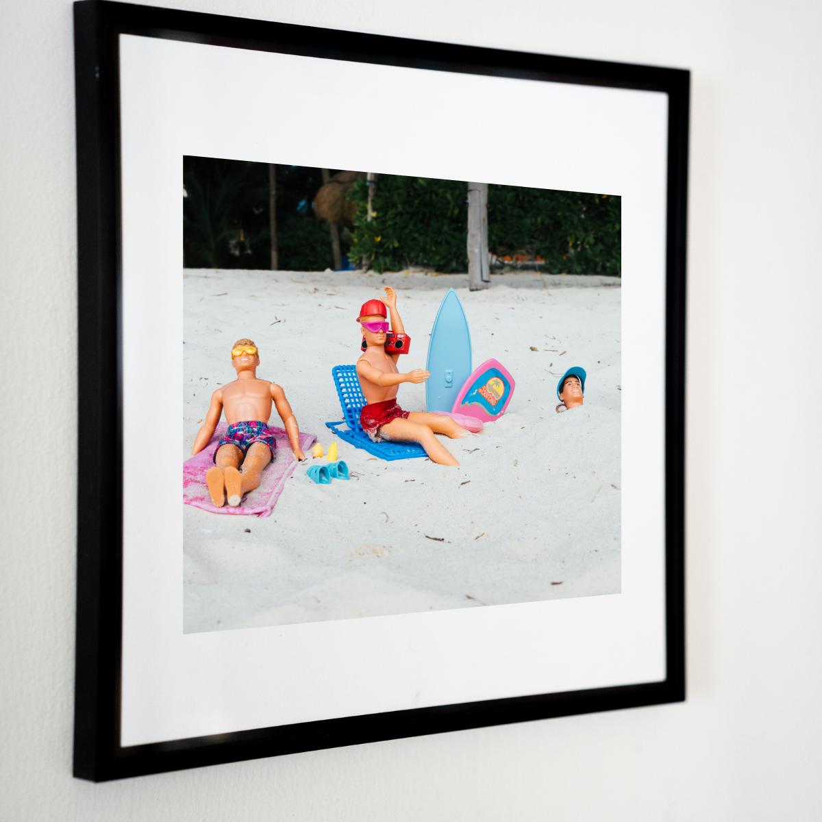 Silly Sand Schennigans – NKOTB Dolls in Akumal, Mexico, Funny Home Decor Gift