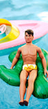 NKOTB Jonathan Knight Doll Art Print: 90s Nostalgia Poolside Decor