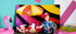 Sittin’ Here - Colorful New Kids on The Block Barbie Doll Summertime Meal Art Print