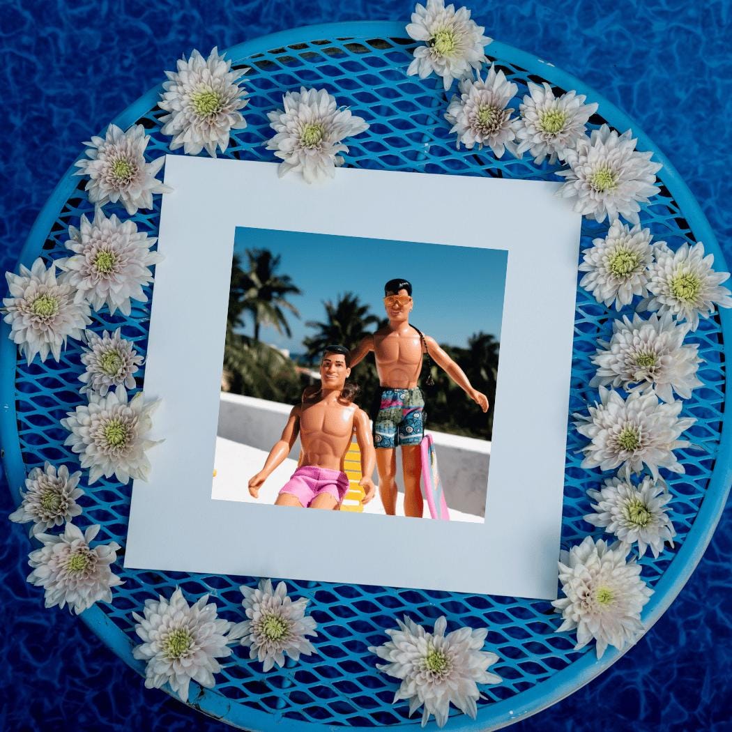 New Kids on the Block Dolls Art Print: Retro Tropical Photography