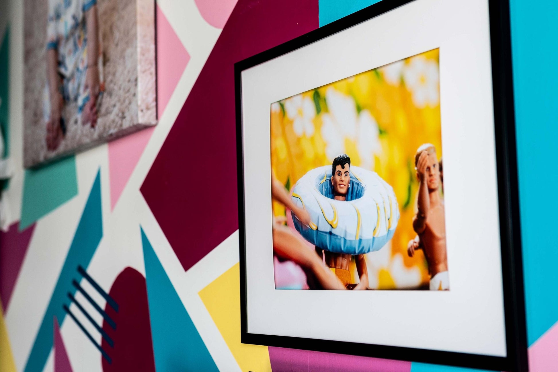 NKOTB Dolls Pool Party Art Print: Nostalgic Summer Decor