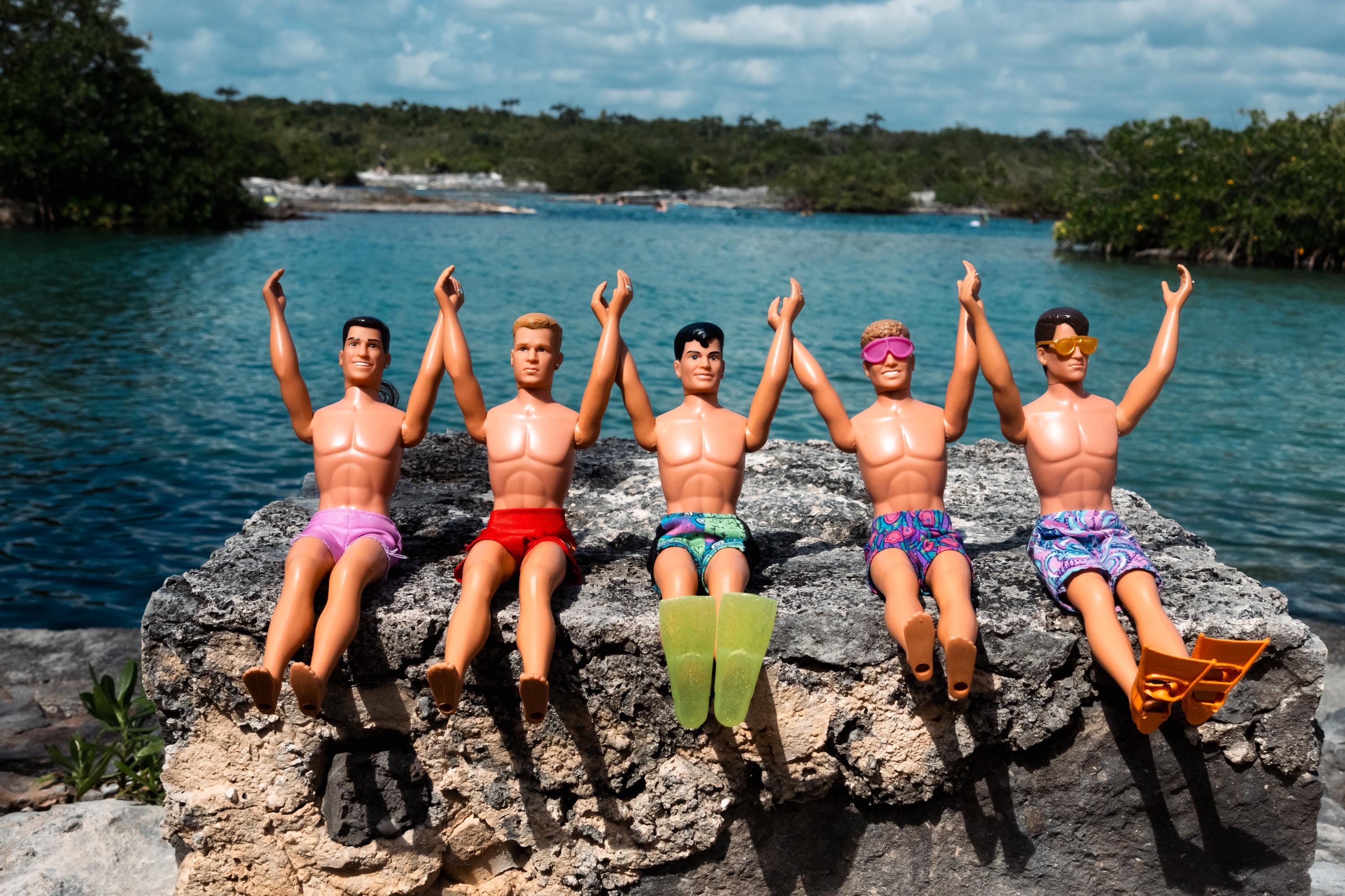Vacation Mode Activated – NKOTB Dolls in Akumal, Mexico, Fun Home Decor Gift