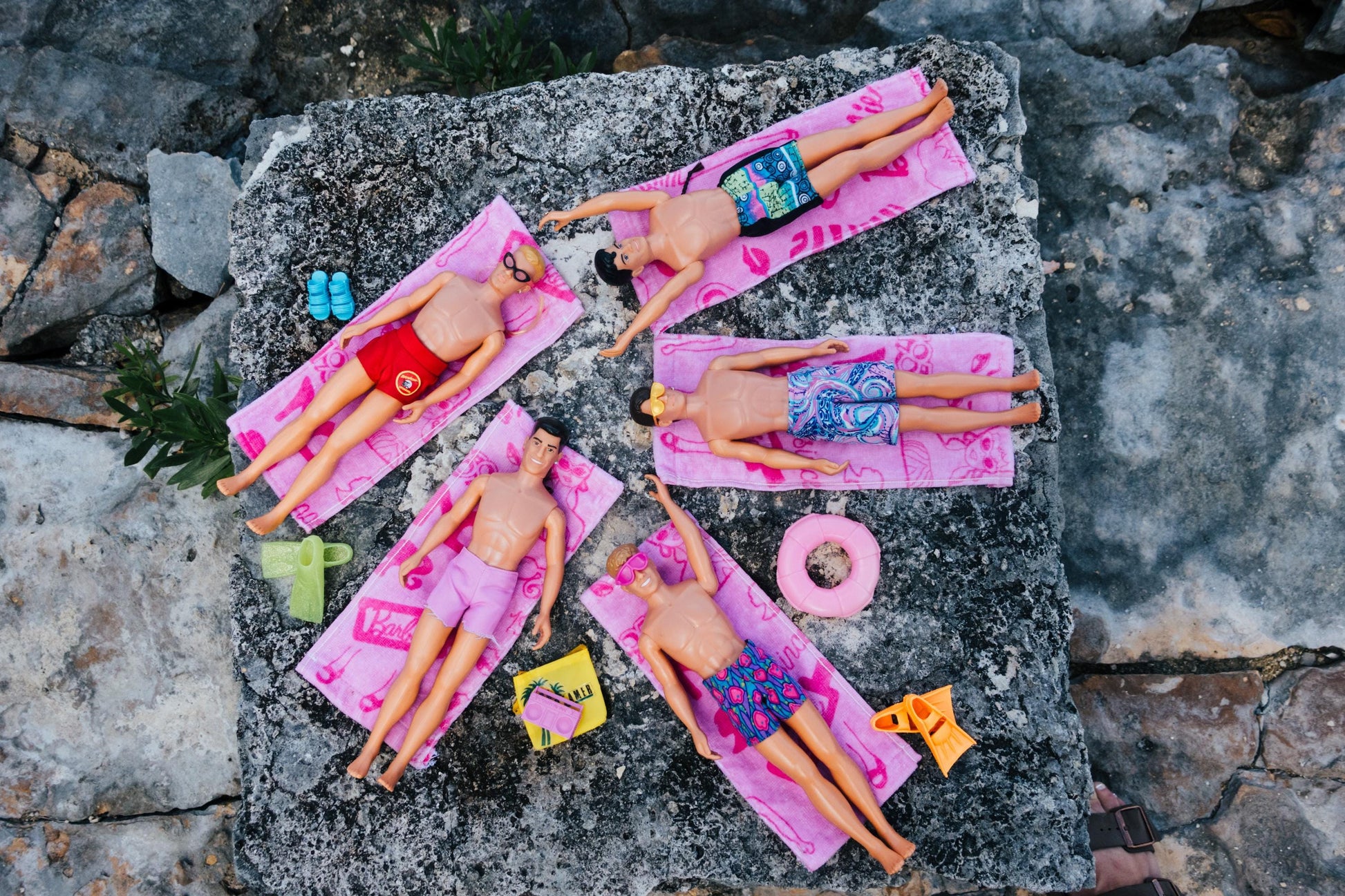 NKOTB Dolls Beach Print: Akumal Mexico Vacation Home Decor