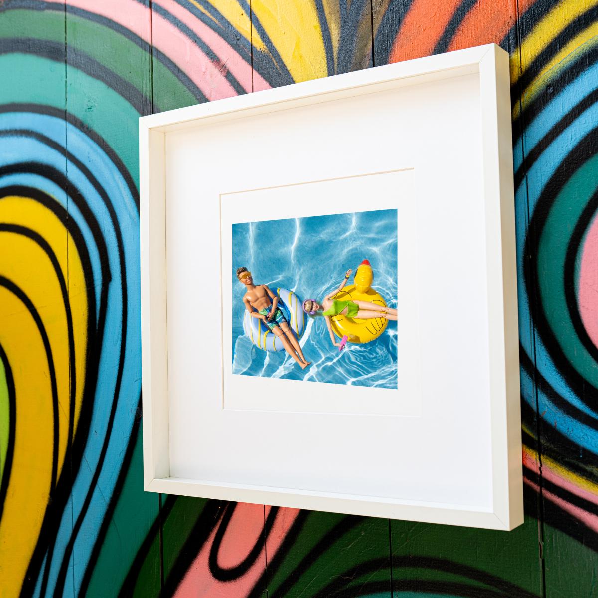Custom Doll Pool Float Print – Fun Summer Couple Photography