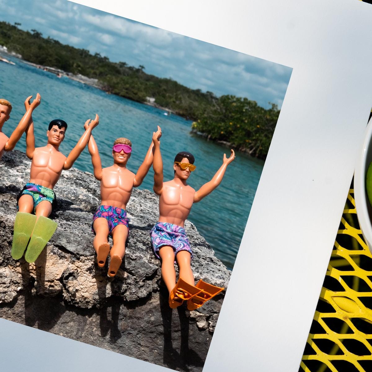 Vacation Mode Activated – NKOTB Dolls in Akumal, Mexico, Fun Home Decor Gift