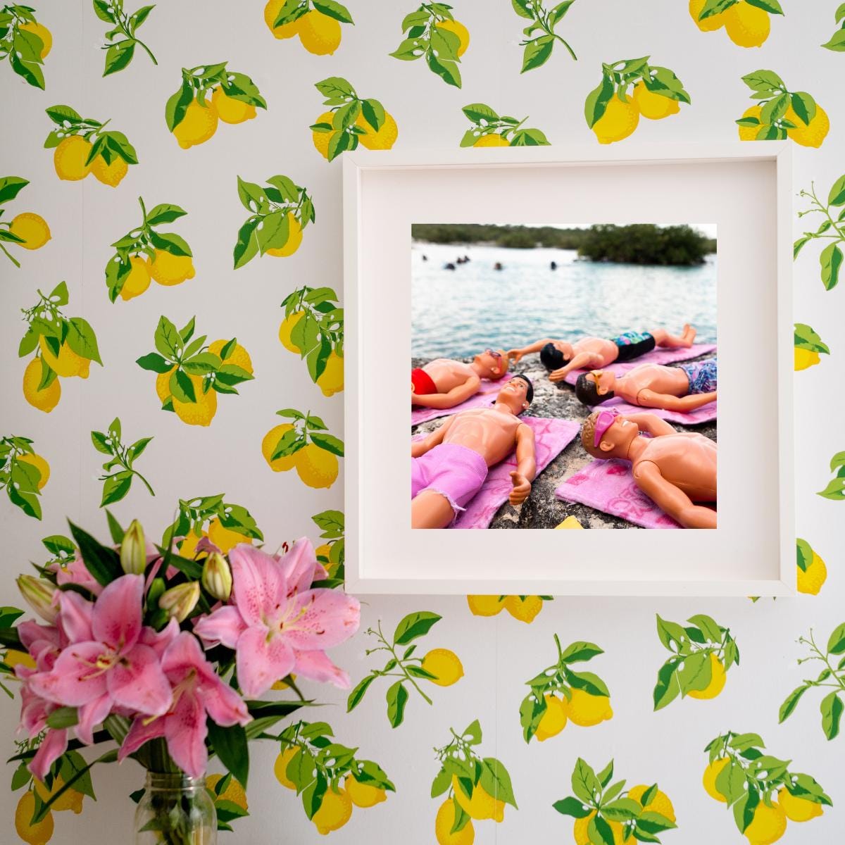 Towel Time – Rockside Relaxation with NKOTB Dolls in Akumal, Mexico, Vacation Home Decor Gift