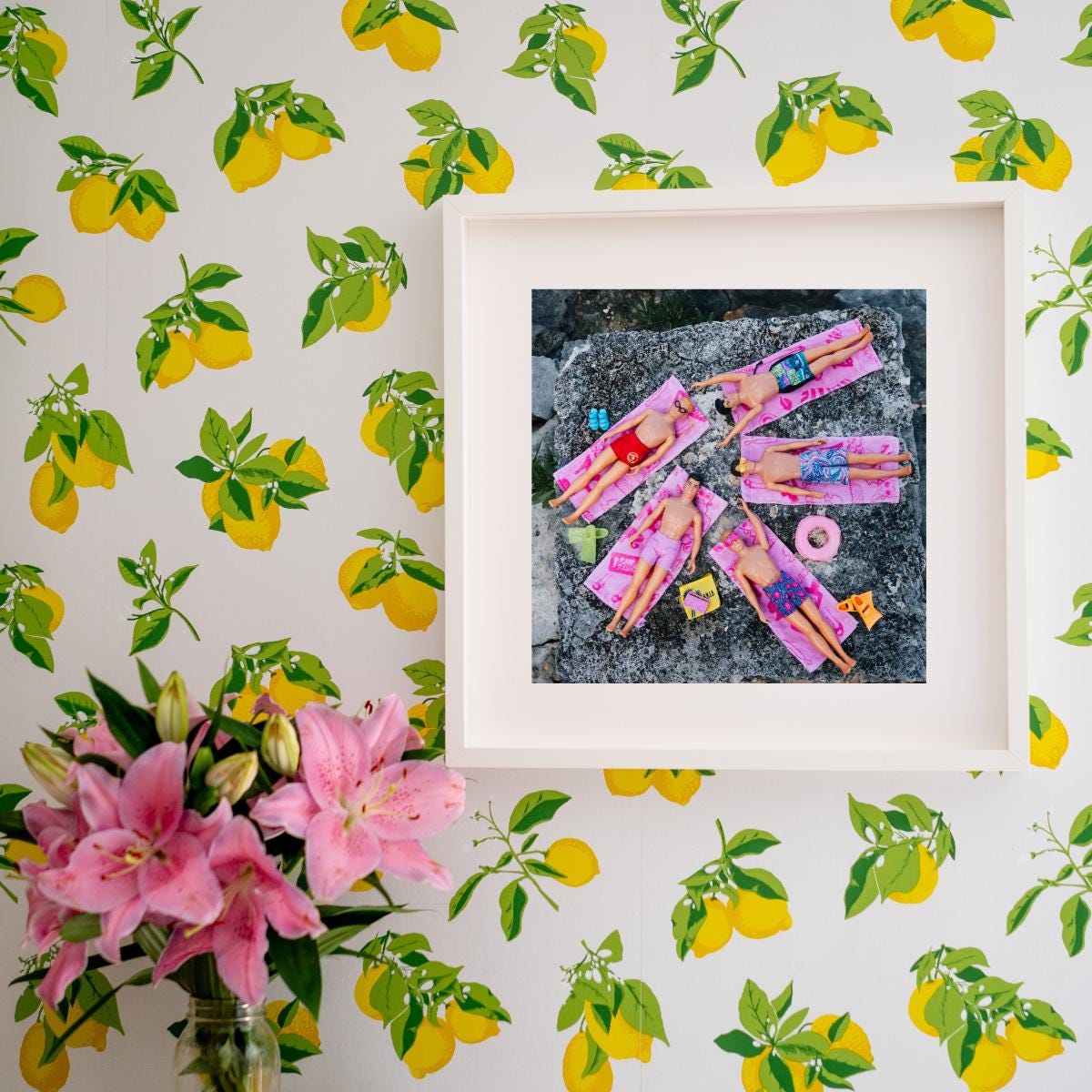 NKOTB Dolls Beach Print: Akumal Mexico Vacation Home Decor