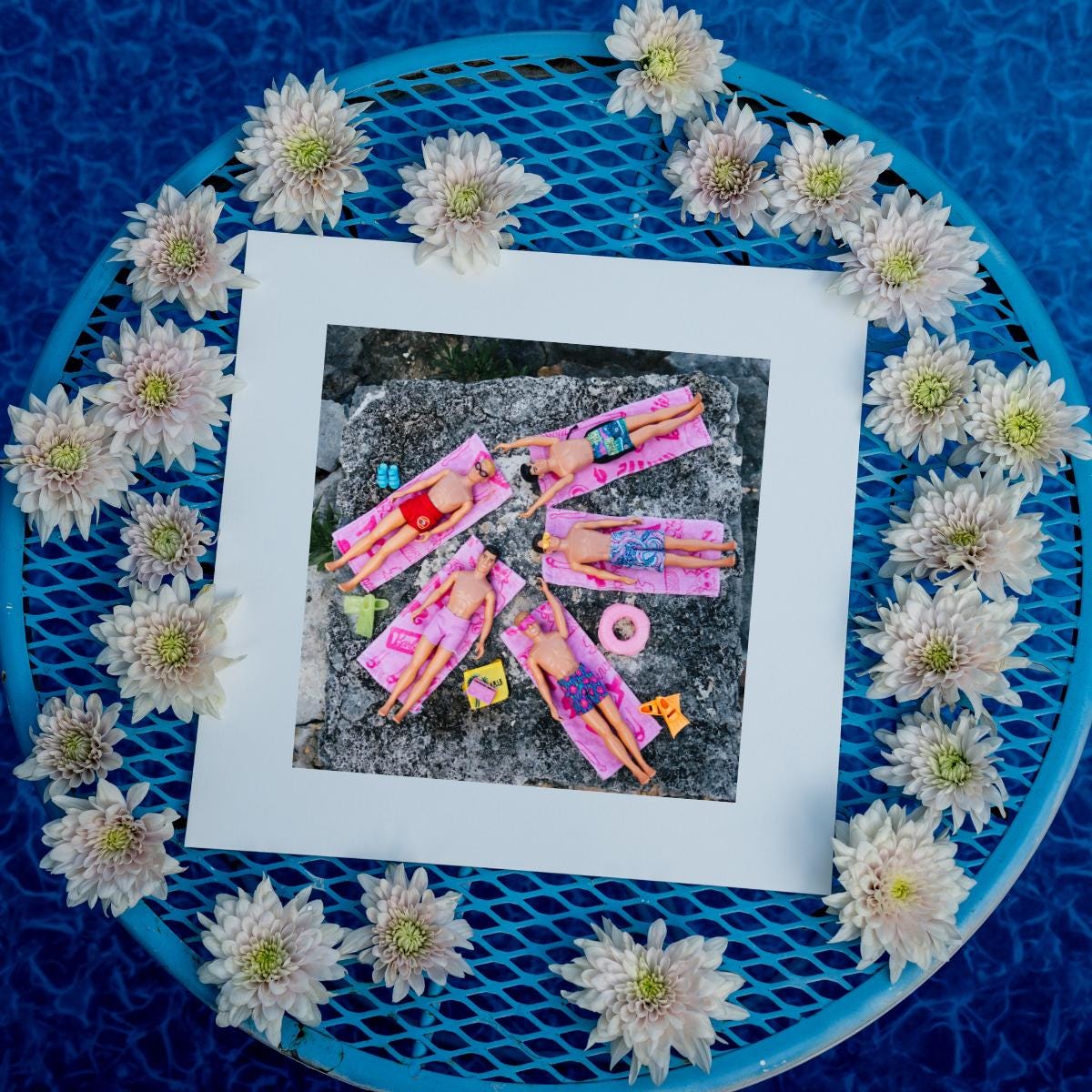 NKOTB Dolls Beach Print: Akumal Mexico Vacation Home Decor