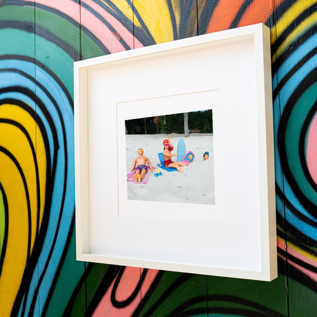 Silly Sand Schennigans – NKOTB Dolls in Akumal, Mexico, Funny Home Decor Gift