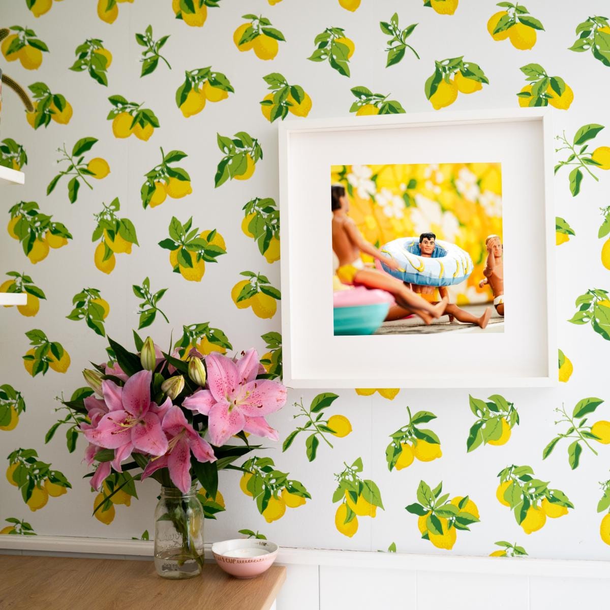 NKOTB Dolls Pool Party Art Print: Nostalgic Summer Decor