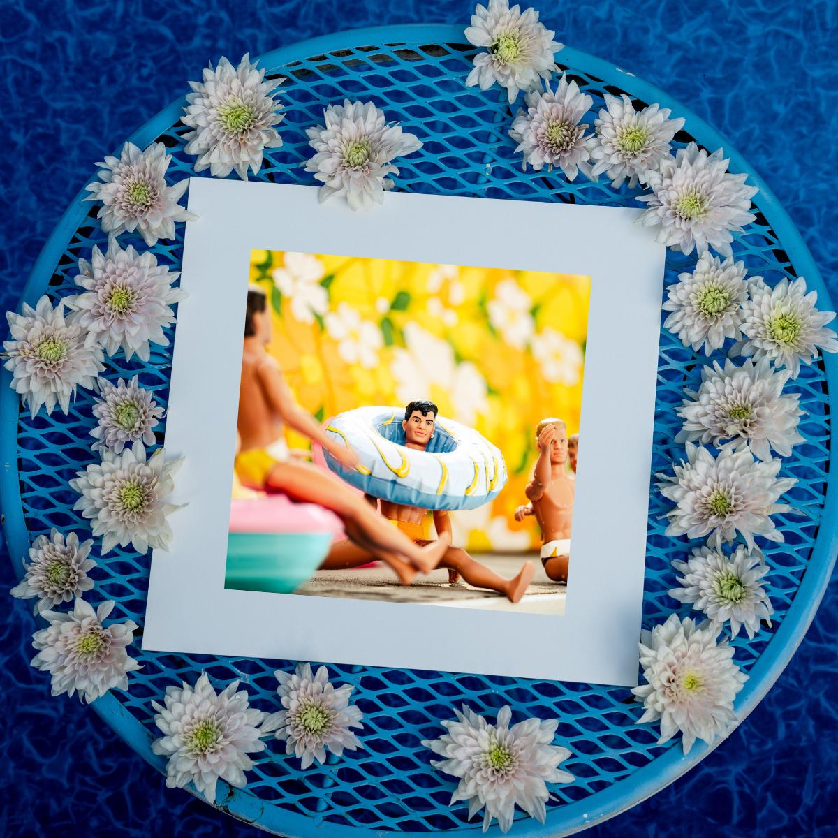 NKOTB Dolls Pool Party Art Print: Nostalgic Summer Decor