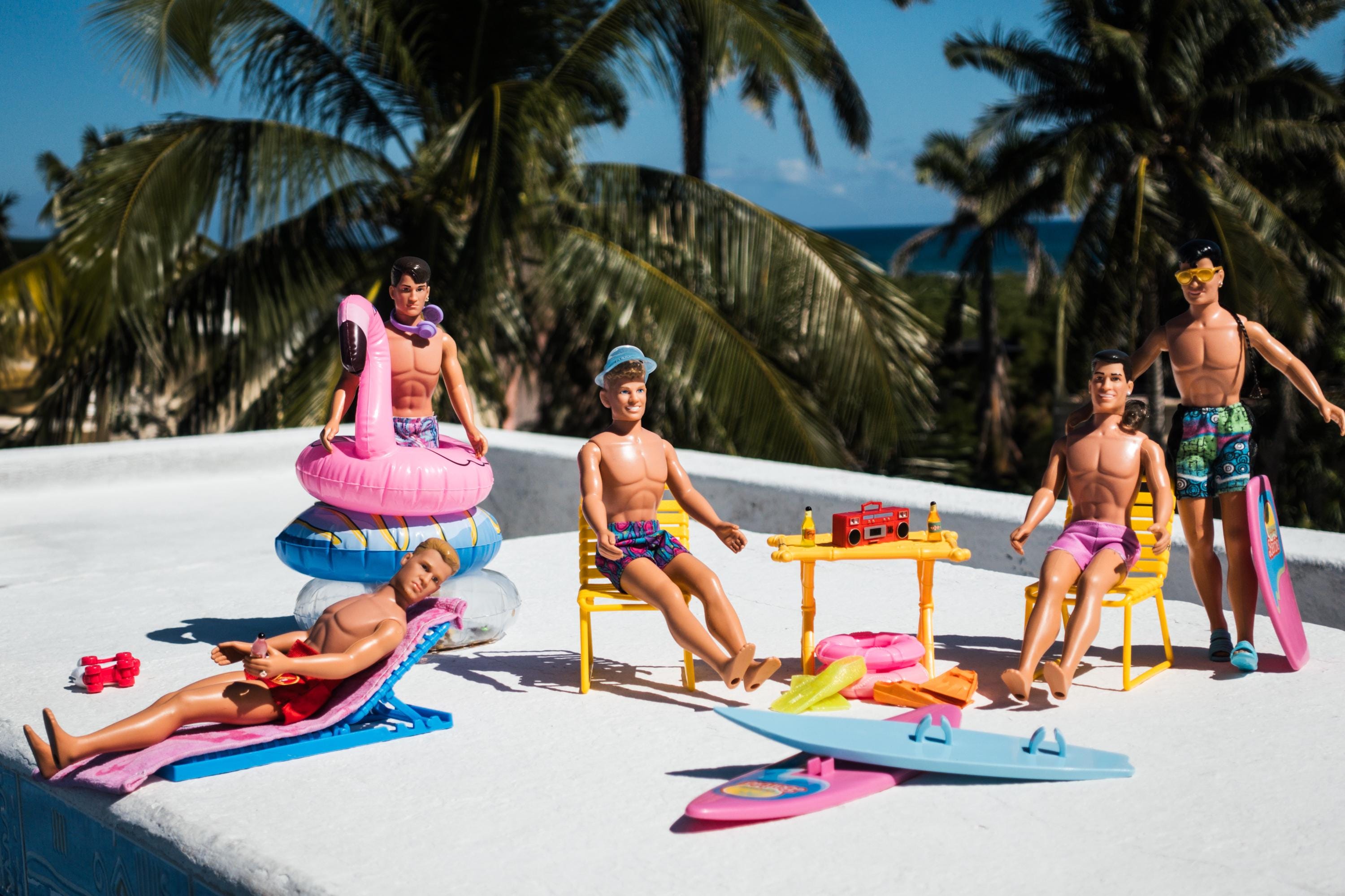 Retro New Kids on the Block Art Print: Tropical Barbie Photography