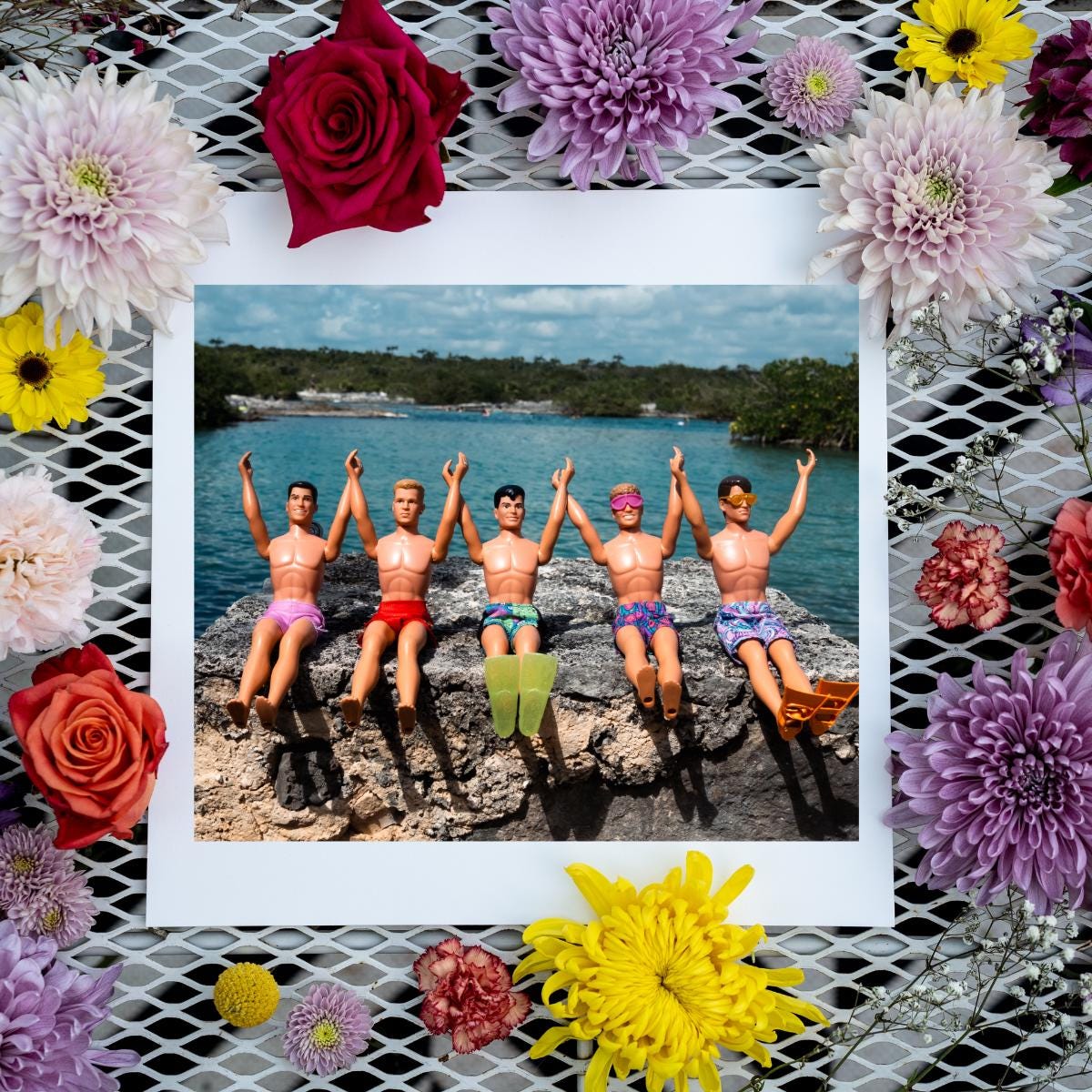 Vacation Mode Activated – NKOTB Dolls in Akumal, Mexico, Fun Home Decor Gift