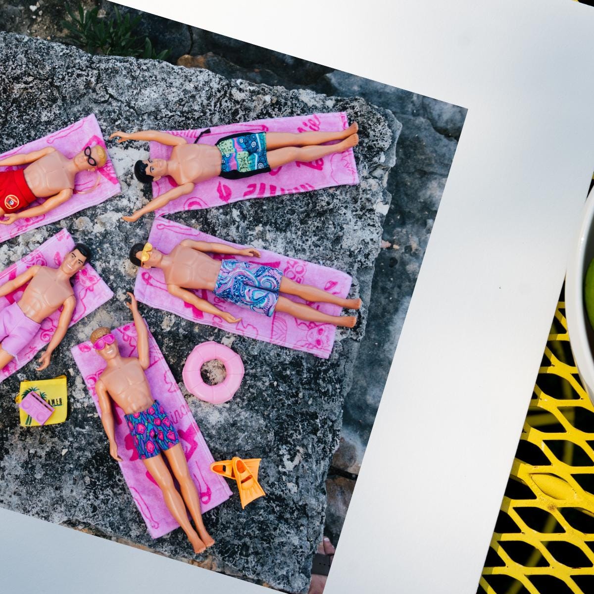 NKOTB Dolls Beach Print: Akumal Mexico Vacation Home Decor