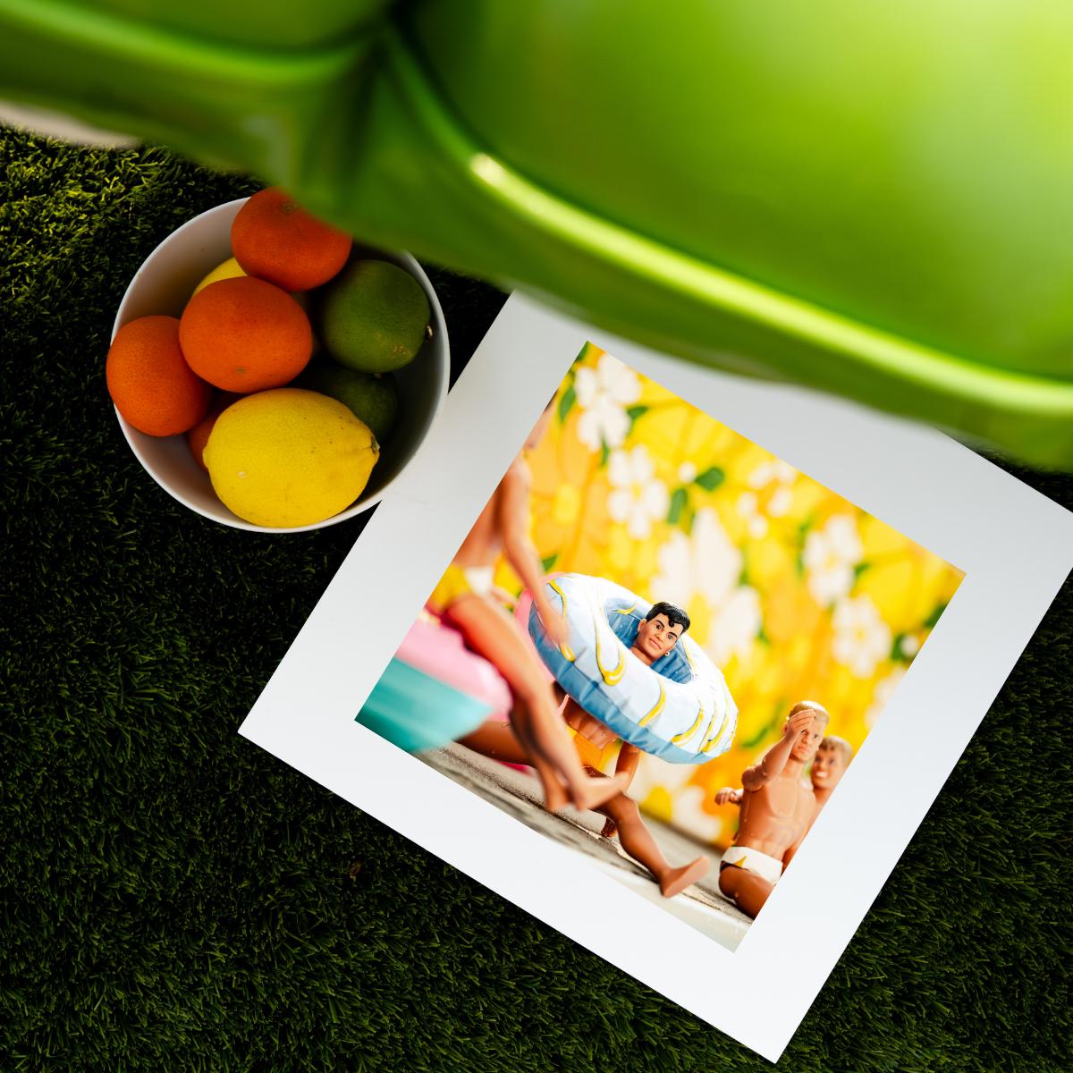 NKOTB Dolls Pool Party Art Print: Nostalgic Summer Decor