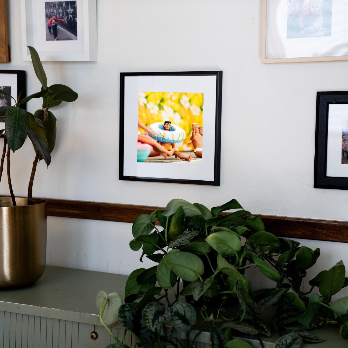 NKOTB Dolls Pool Party Art Print: Nostalgic Summer Decor