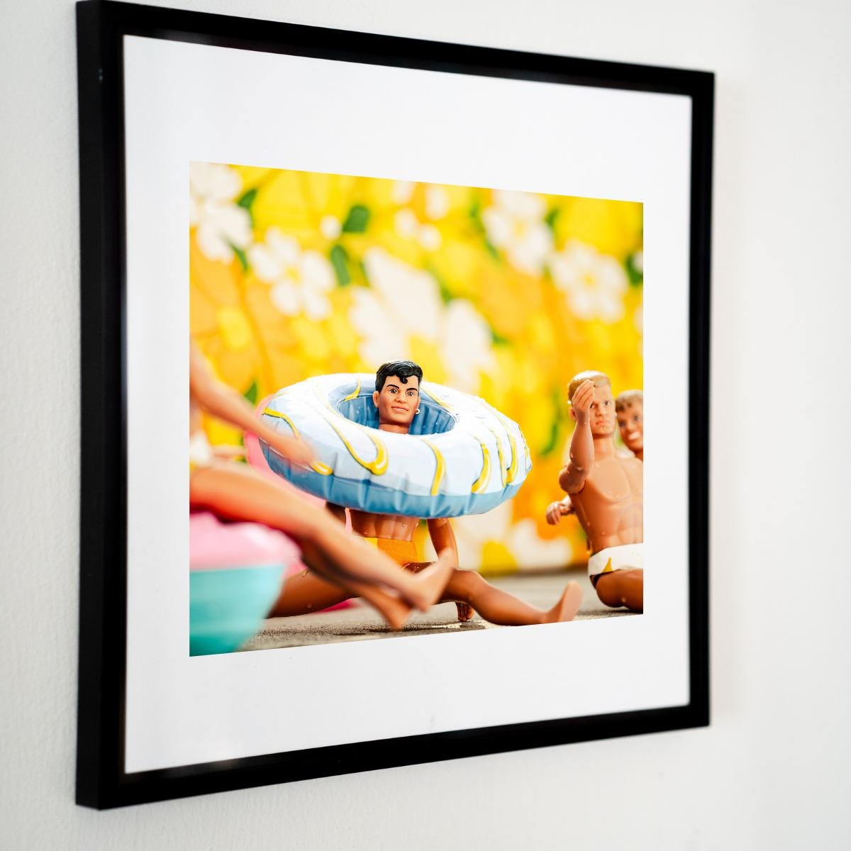 NKOTB Dolls Pool Party Art Print: Nostalgic Summer Decor