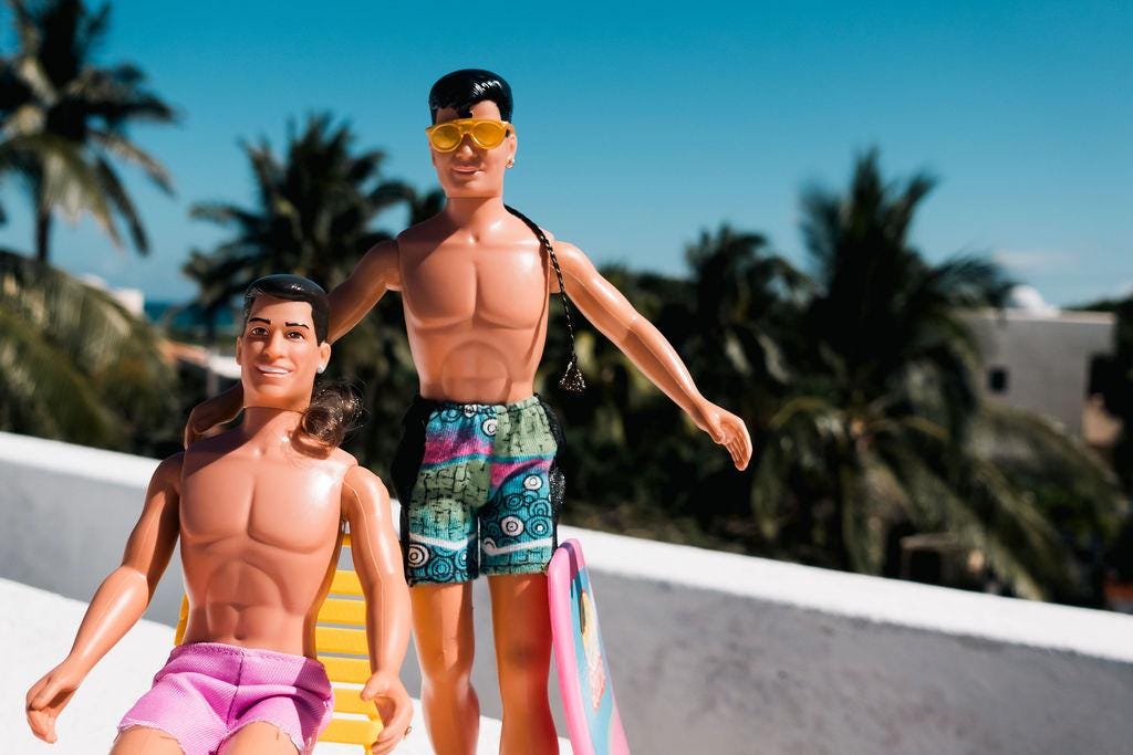 New Kids on the Block Dolls Art Print: Retro Tropical Photography